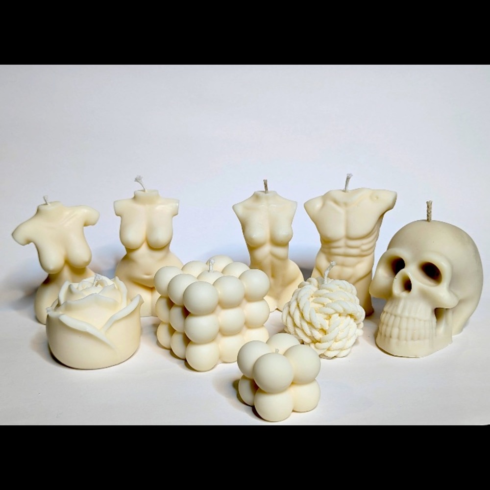 Diverse type of candle🕯️:Skull Candle / body candle/ rose candle and more!!!